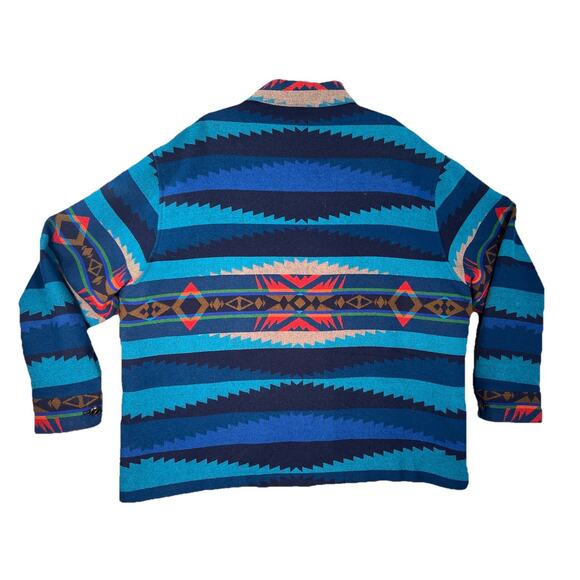 Pendleton Jacket Mens XXXL 3X Shacket Shirt Lahaina Wave Pattern Hawaiian Surf - Picture 2 of 16